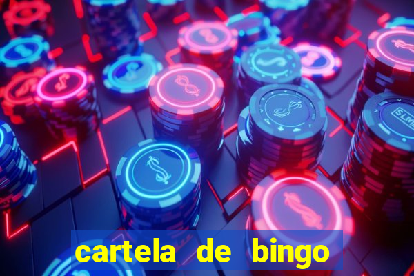 cartela de bingo pra imprimir